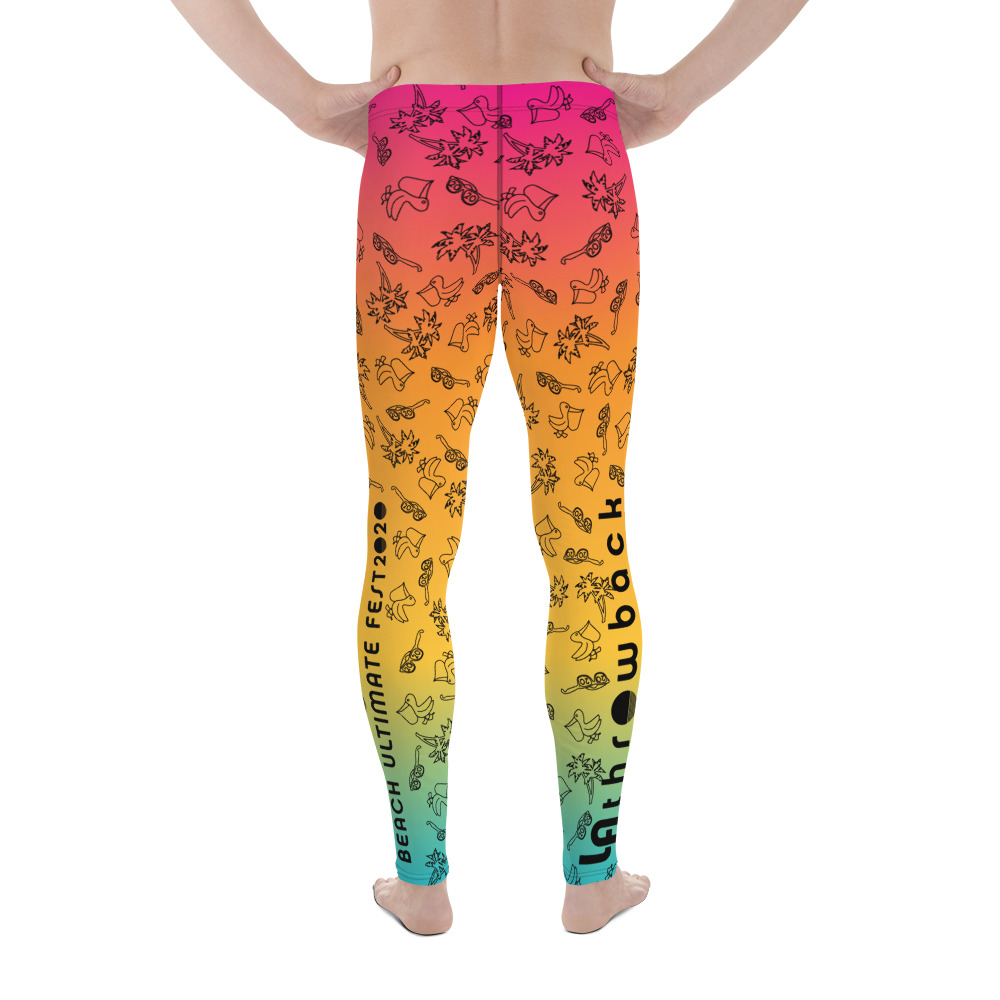 LATB 2020 Men's Leggings sunset black pattern - Image 2