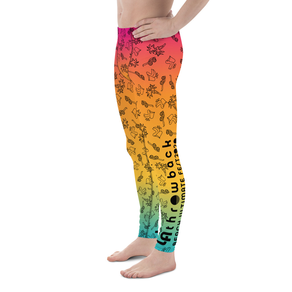 LATB 2020 Men's Leggings sunset black pattern - Image 3