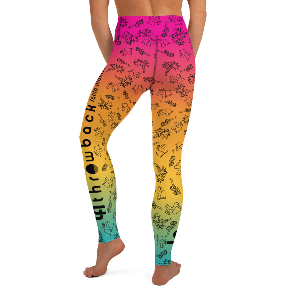 LATB 2020 Womens Leggings sunset black pattern - Image 4