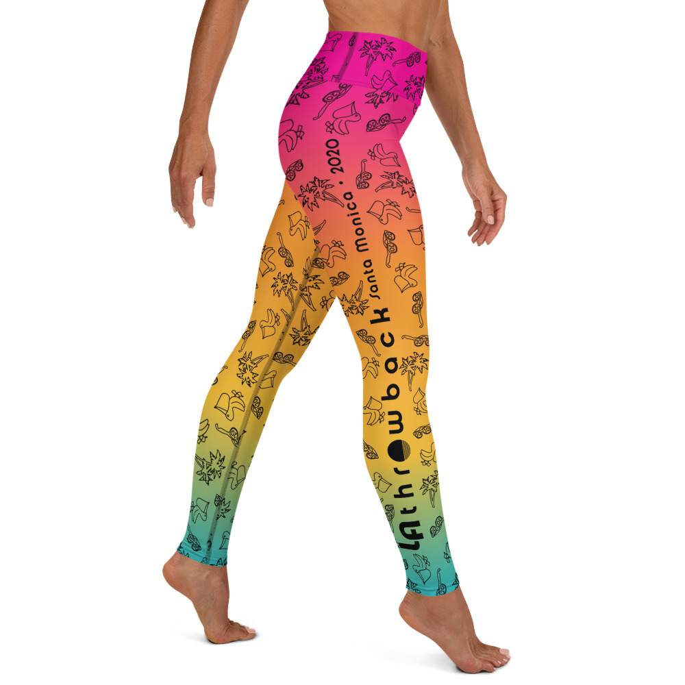 LATB 2020 Womens Leggings sunset black pattern - Image 3