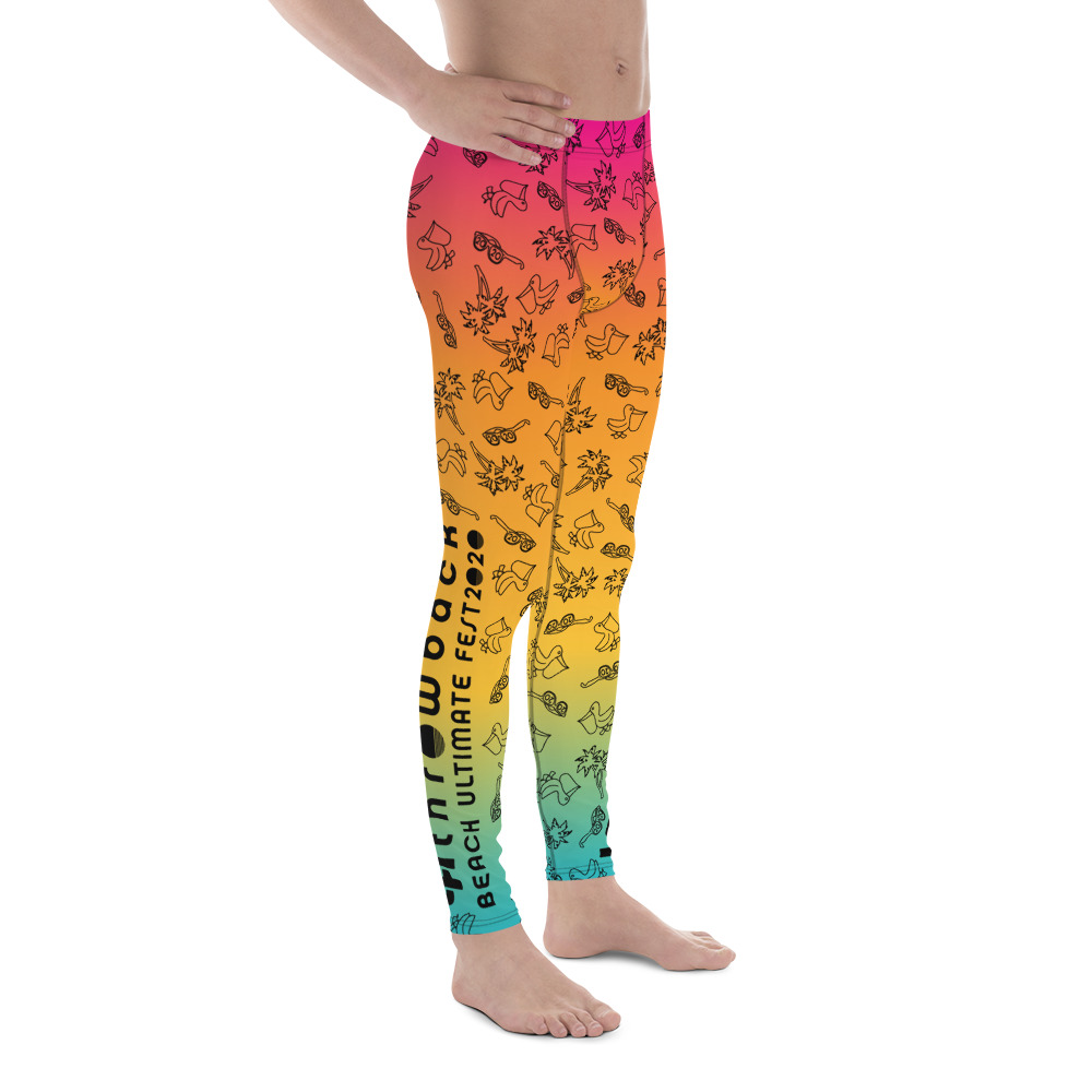 LATB 2020 Men's Leggings sunset black pattern - Image 4
